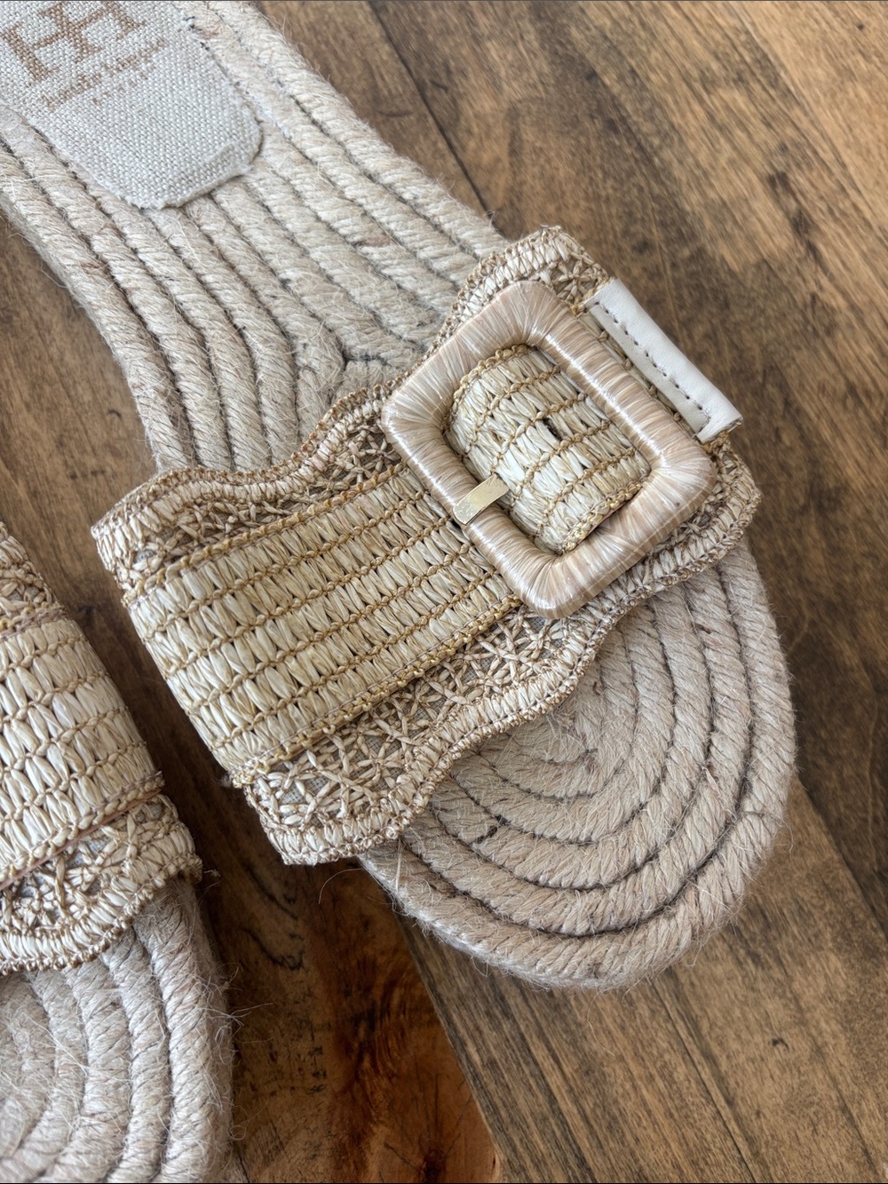 Haute Hippie Raffia Slides - Picture 4 of 8